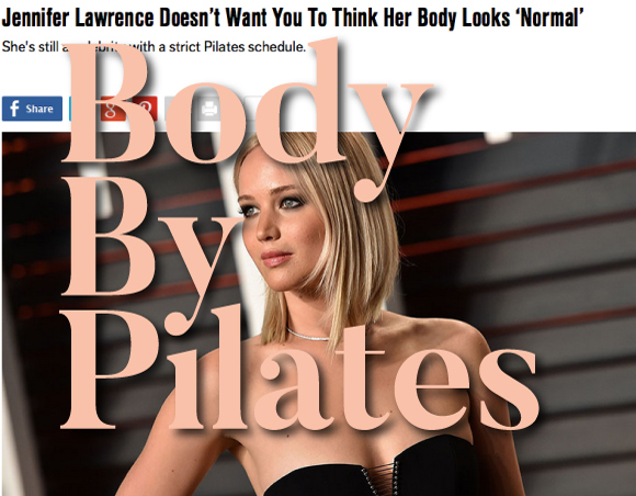 Jennifer Lawrence keeps her looks in shape with Pilates